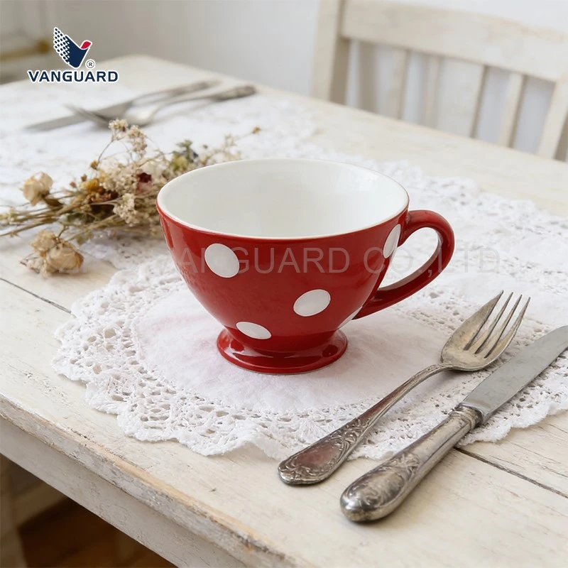 high-foot ceramic soup mug high-foot ceramic soup mug
